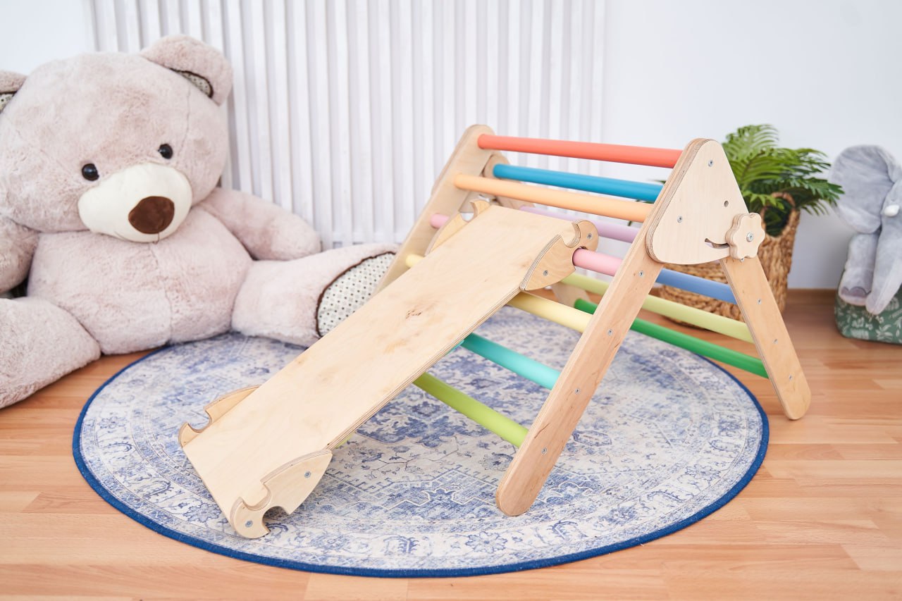 Climber Pikler Triangle Set (Triangle+Ramp) Pastel Mini