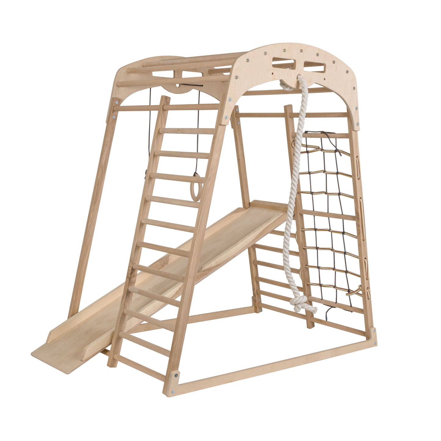 Faltbares Indoor-Kletterspielset aus Holz (Set 8 in 1)