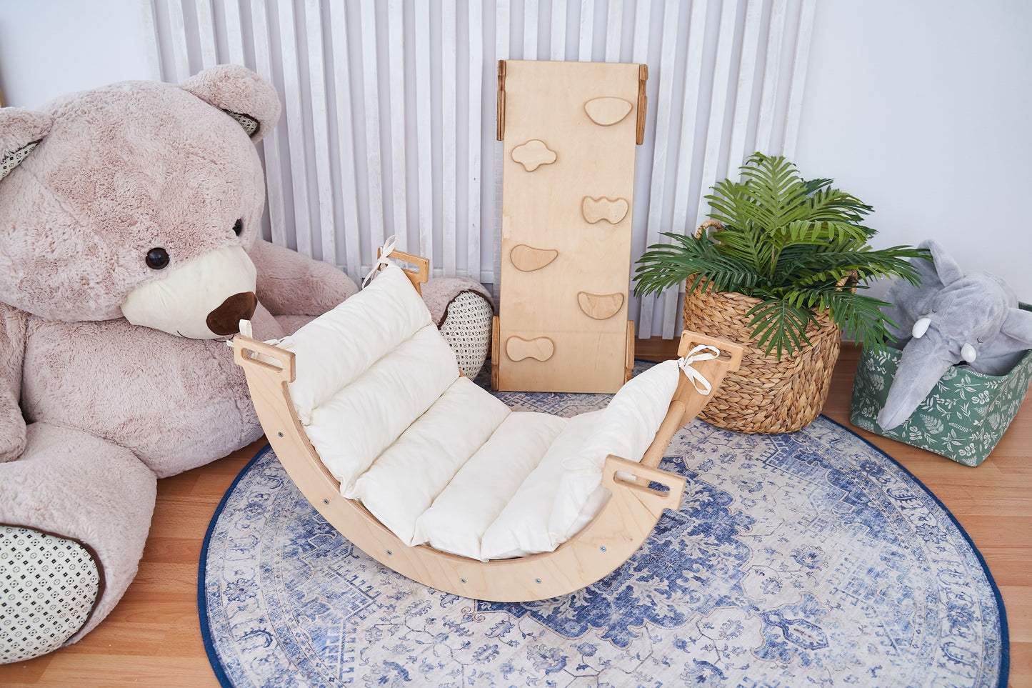 Balance Board Montessori Kletterbogen Babyschaukel Spielzeug