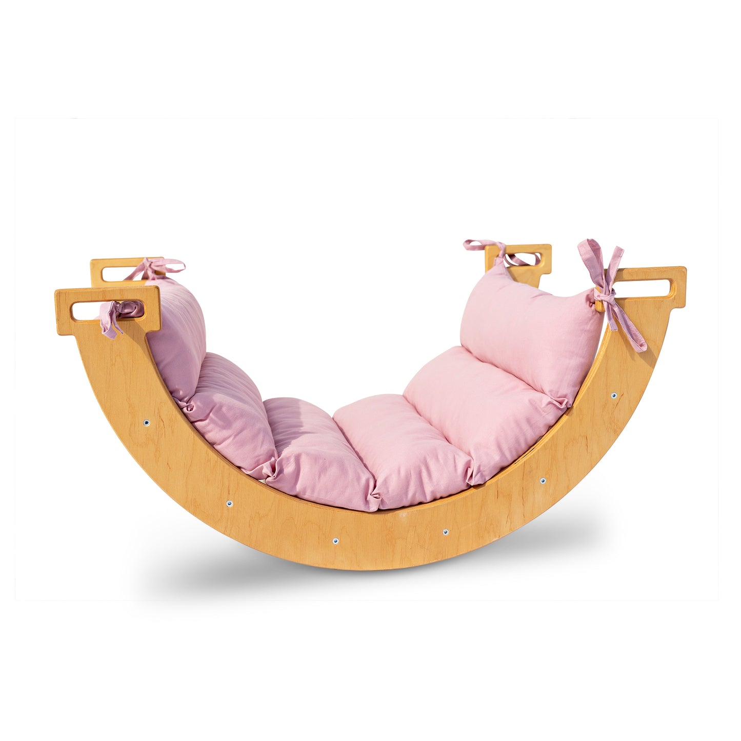 Montessori Baby Rocker Set Arch + Cushion (Min) Pastel